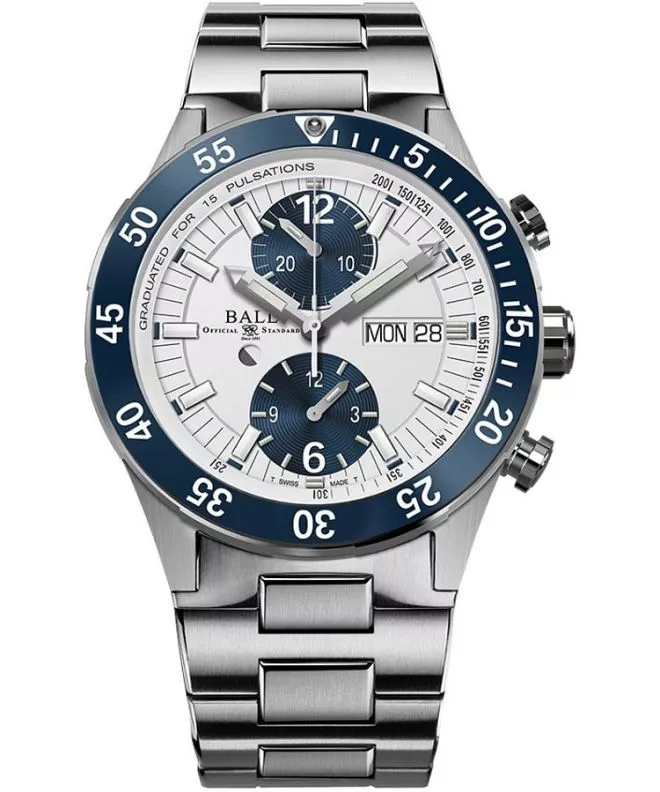 Hodinky pánske Ball Roadmaster Rescue Chronograph Limited Edition DC3030C-S1-WH