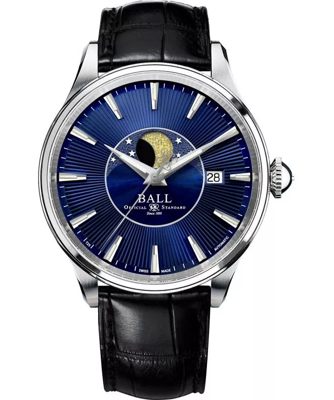 Hodinky pánske Ball Trainmaster Moon Phase Automatic NM3082D-LLJ-BE
