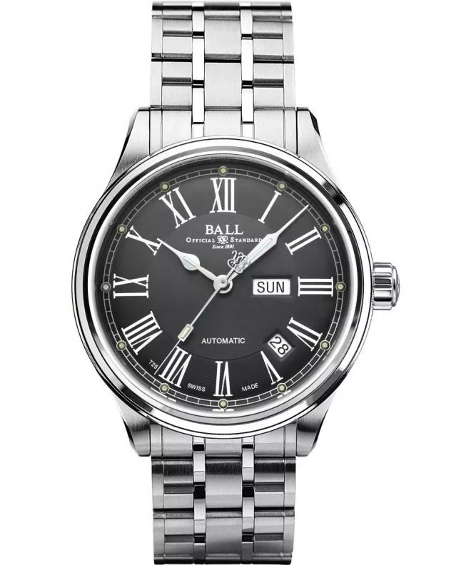 Hodinky pánske Ball Trainmaster Roman Automatic NM1058D-S4J-GY