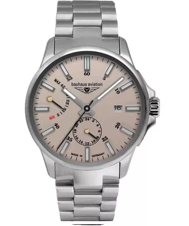 Hodinky pánske Bauhaus Aviation Titanium Automatic Power Reserve 2860M-5