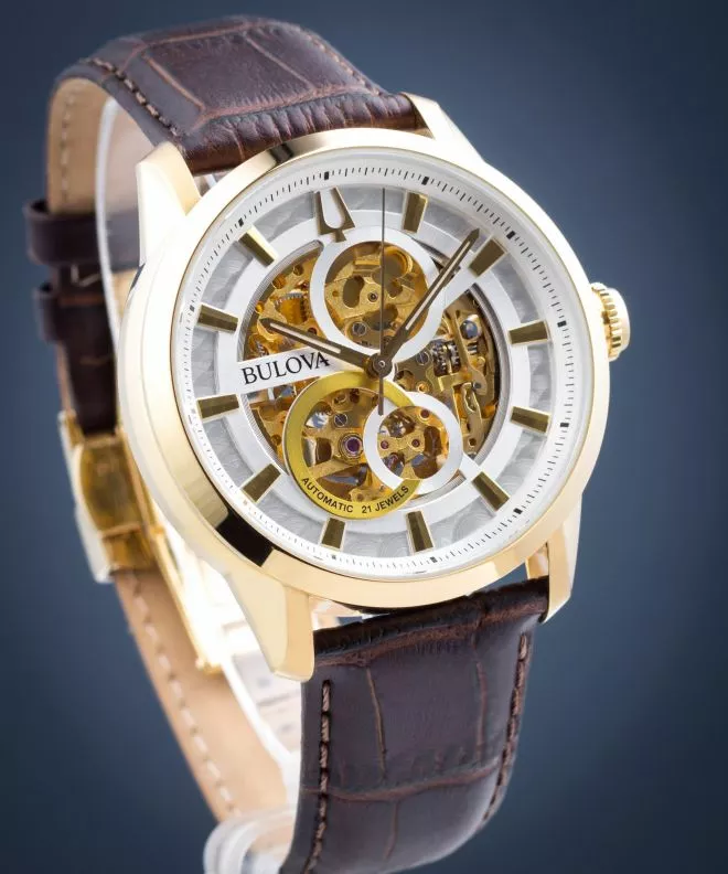 Hodinky pánske Bulova Classic Automatic Open Heart 97A138