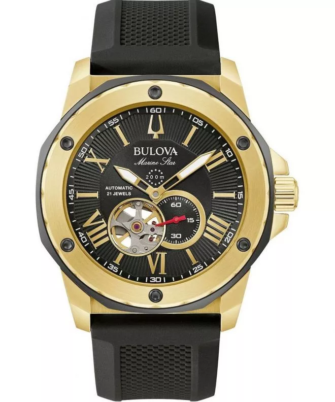 Hodinky Pánske Bulova Marine Star Open Heart Automatic 98A272