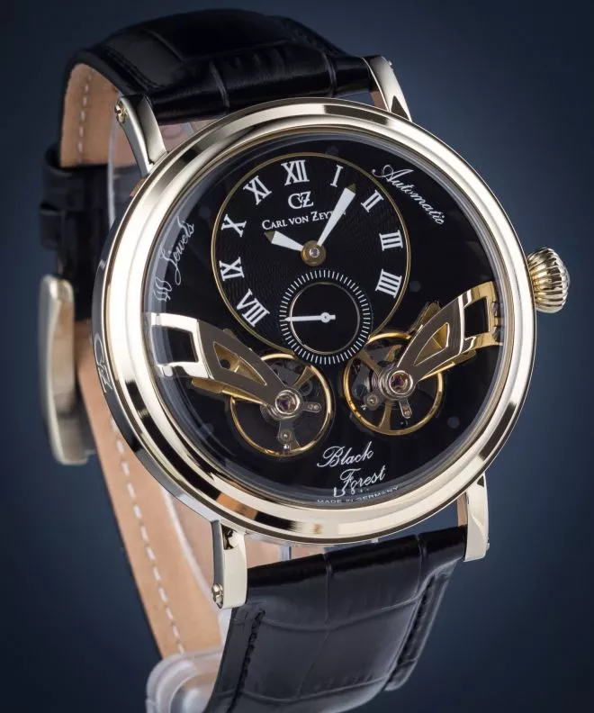 Hodinky Pánske Carl von Zeyten Carl von Zeyten Black Forest Automatic CVZ0017GBK