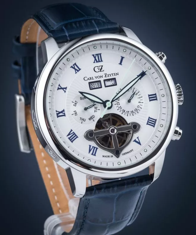 Hodinky pánske Carl von Zeyten Carl von Zeyten Bonndorf Automatic CVZ0053WH