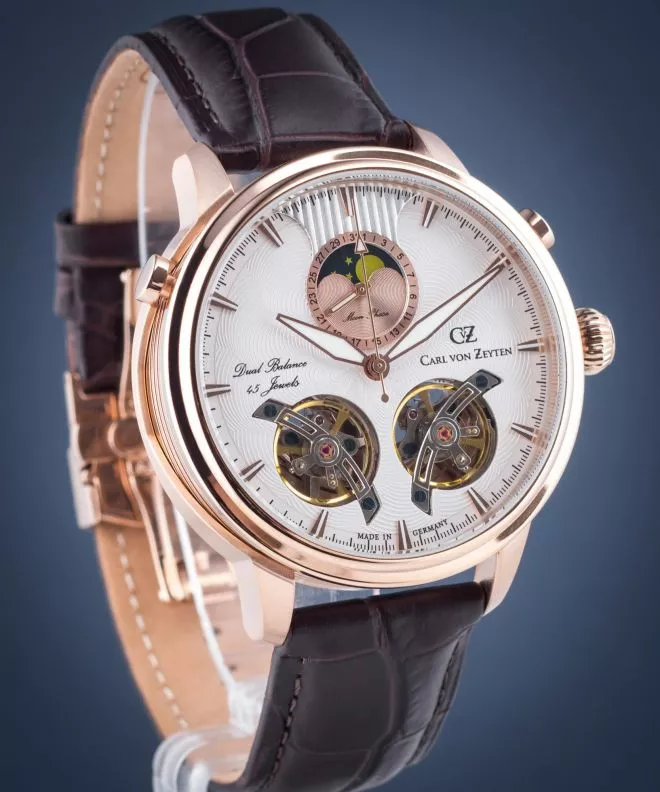 Hodinky pánske Carl von Zeyten Durbach Twin Balance Automatic CVZ0060RWH