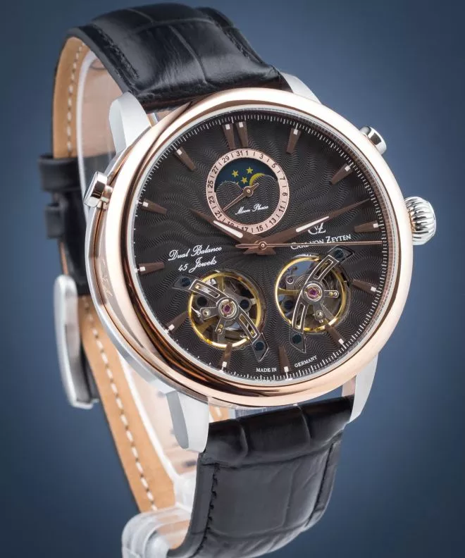 Hodinky pánske Carl von Zeyten Forbach Twin Balance Automatic CVZ0056BK