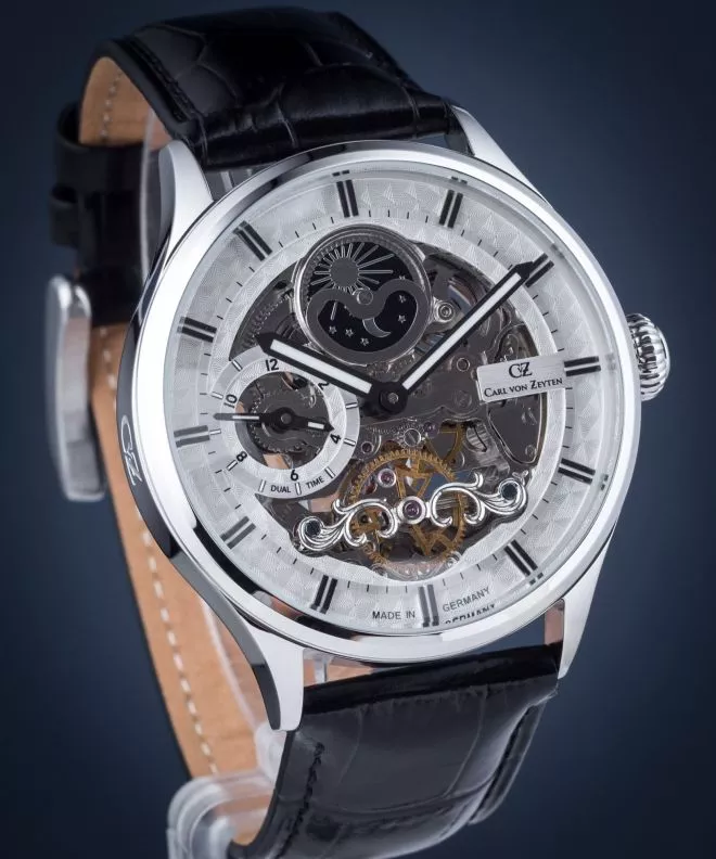 Hodinky Pánske Carl von Zeyten Carl von Zeyten Neustadt Skeleton Automatic CVZ0008WH