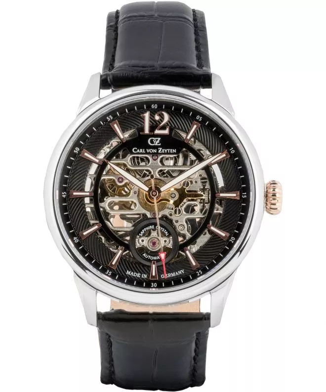 Hodinky pánske Carl von Zeyten Schramberg Skeleton Automatic CVZ0080BKRS