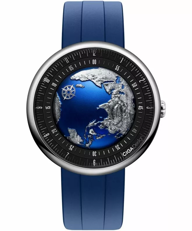 Hodinky pánske Ciga Design U Series Blue Planet II Titanium Automatic GPHG 2021 U038-TU01-6U