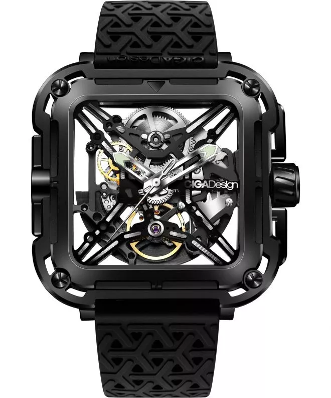Hodinky pánske Ciga Design X Series Gorilla Skeleton Automatic X011-BB01-25BK