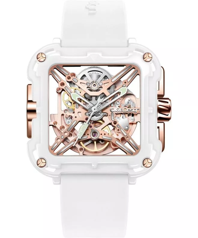Hodinky pánske Ciga Design X Series Machina Skeleton Ceramic Automatic X012-WR01-5WH