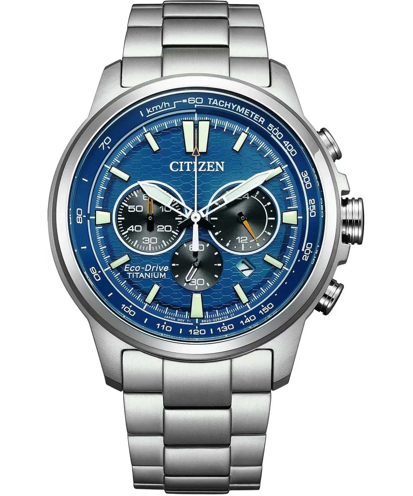 Hodinky pánske Citizen Eco-Drive Super Titanium Motor Chronograph CA4570-88L