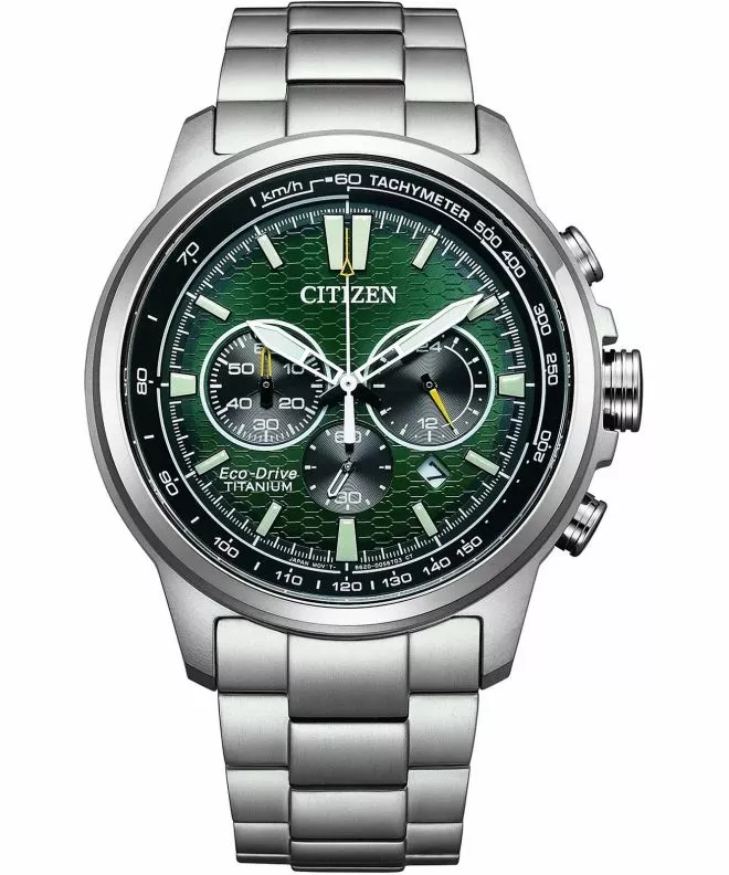 Hodinky pánske Citizen Eco-Drive Super Titanium Motor Chronograph CA4570-88X