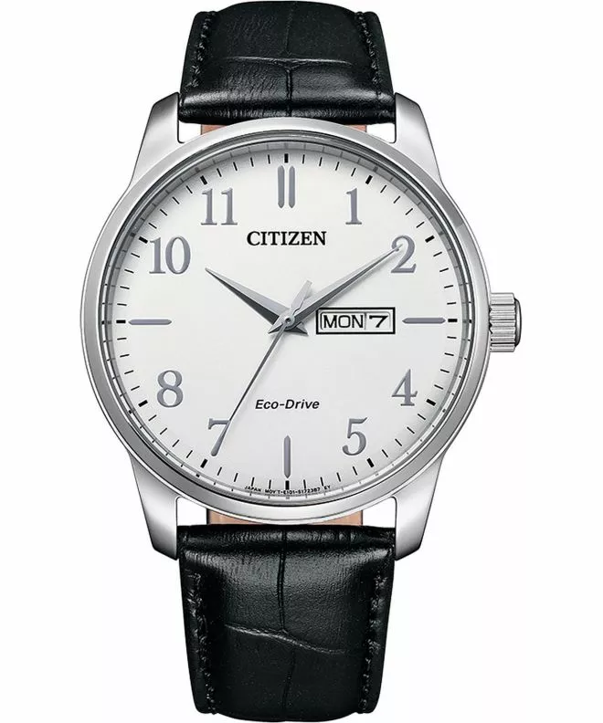 Hodinky pánske Citizen Leather Eco-Drive BM8550-14AC (BM8550-14AE)