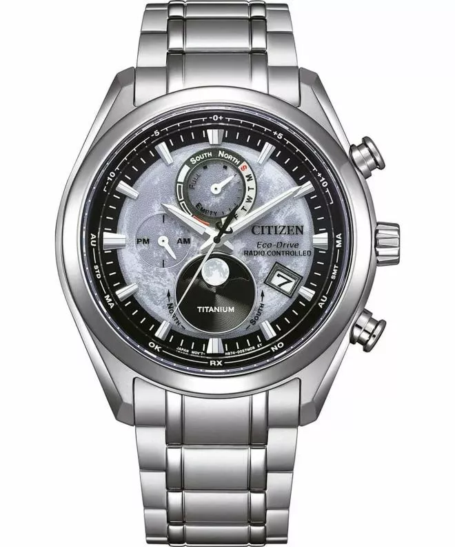 Hodinky pánske Citizen Tsukiyomi Radio Controlled Moonphase BY1010-81H