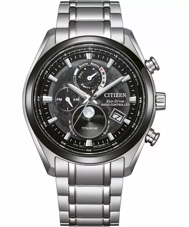 Hodinky pánske Citizen Tsukiyomi Radio Controlled Moonphase BY1018-80E