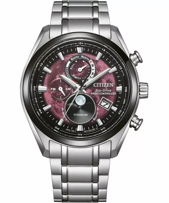 Hodinky pánske Citizen Tsukiyomi Radio Controlled Moonphase BY1018-80X