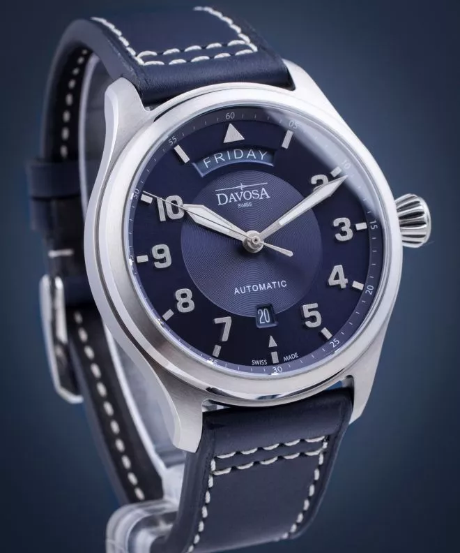 Hodinky Pánske Davosa Newton Pilot Day-Date Automatic 161.585.45