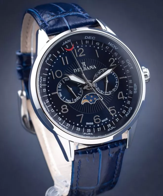 Hodinky Pánske Delbana Retro Moonphase 41601.646.6.044