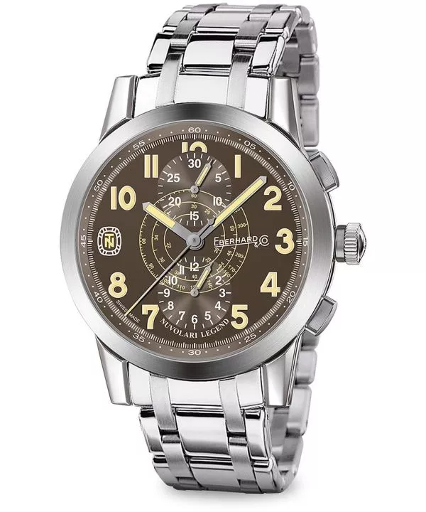 Hodinky Pánske Eberhard Nuvolari Legend “The Brown Helmet” Automatic Chronograph 31138.02 CA