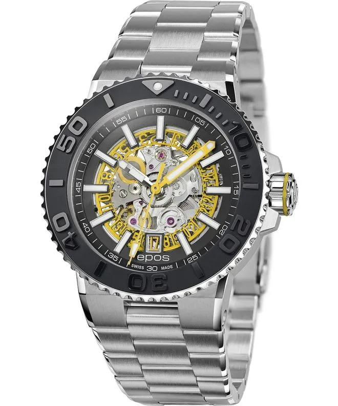 Hodinky pánske Epos Sportive Diver Skeleton Automatic 3441.135.20.15.30