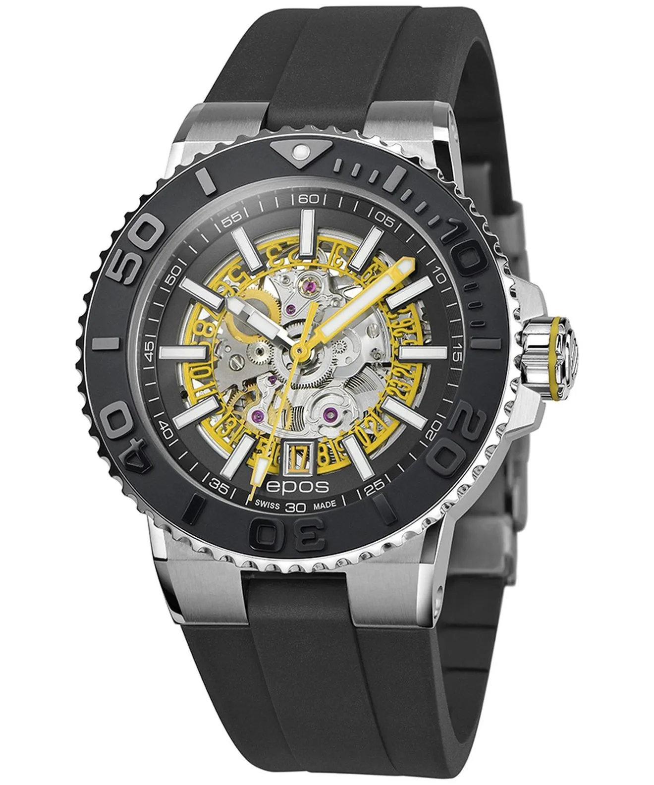 Hodinky pánske Epos Sportive Diver Skeleton Automatic 3441.135.20.15.55