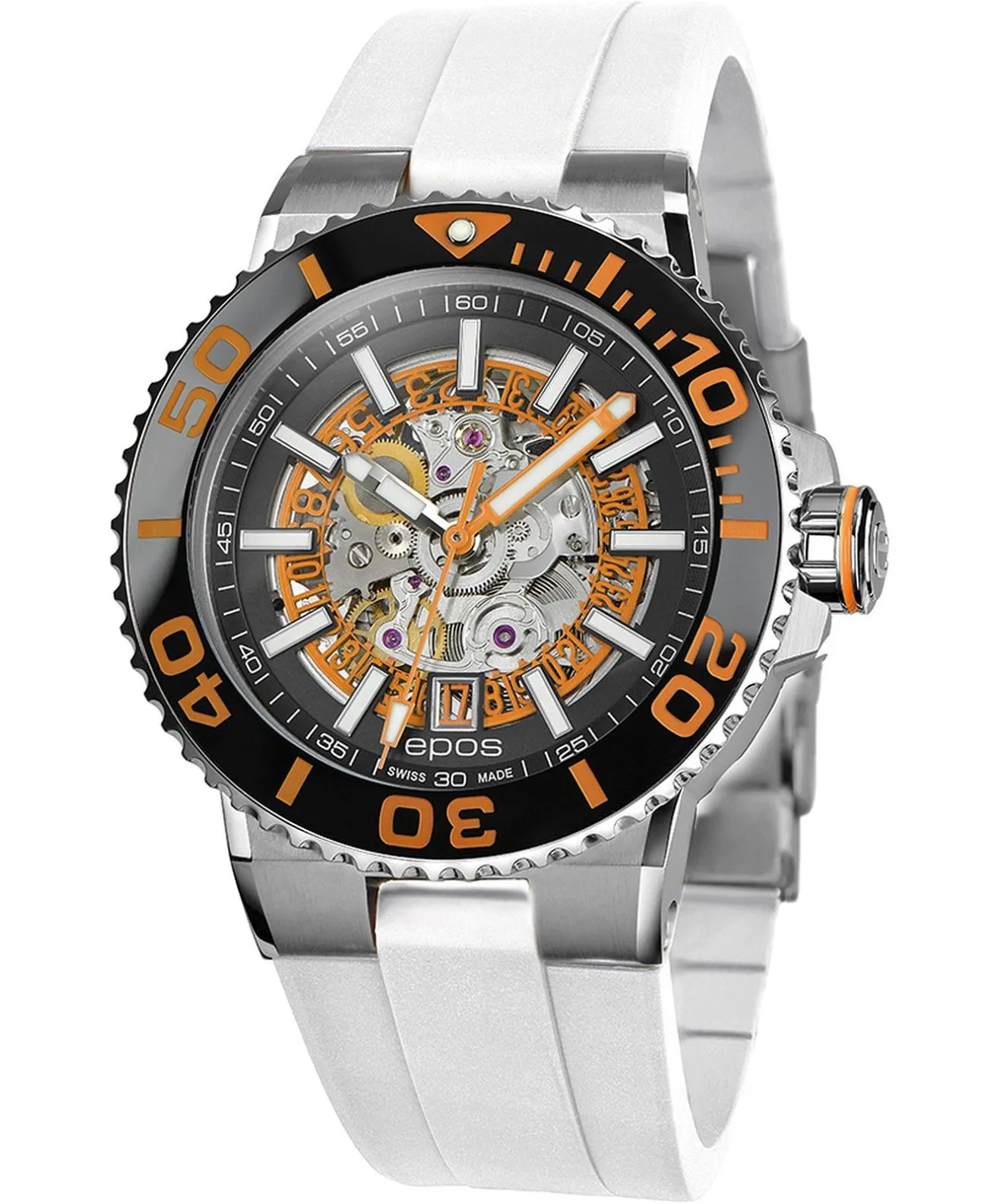 Hodinky pánske Epos Sportive Diver Skeleton Automatic 3441.135.99.15.50