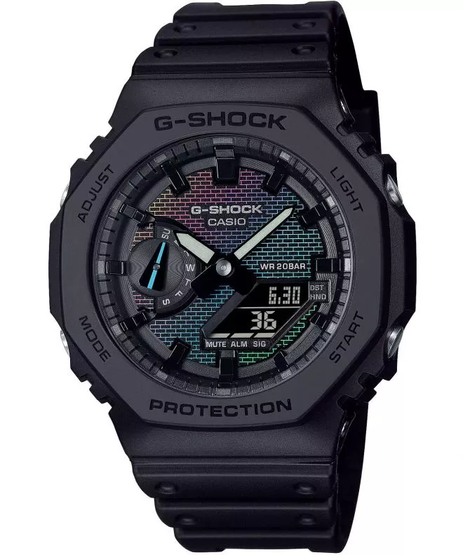 Hodinky pánske Casio G-Shock Classic 2100 Series Rainbow Brick Wall GA-2100RW-1AER