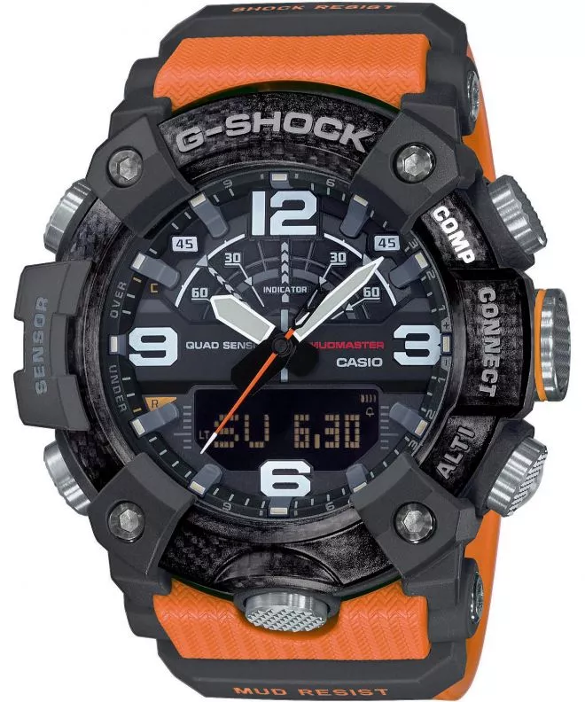 Hodinky pánske Casio G-Shock Master of G Mudmaster Carbon Core Guard Quad Sensor Bluetooth Sync GG-B100-1A9ER