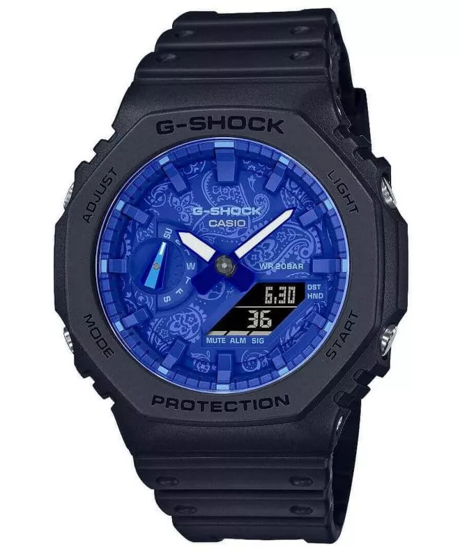 Hodinky Pánske Casio G-Shock Original Paisley Blue Carbon Core Guard GA-2100BP-1AER