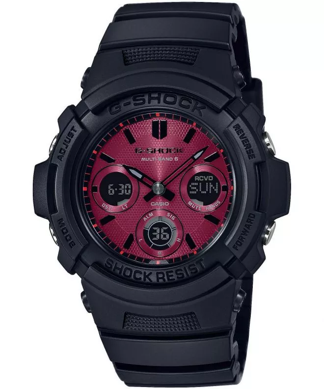 Hodinky Pánske Casio G-Shock Original Red Adrenalin Radio Solar AWG-M100SAR-1AER