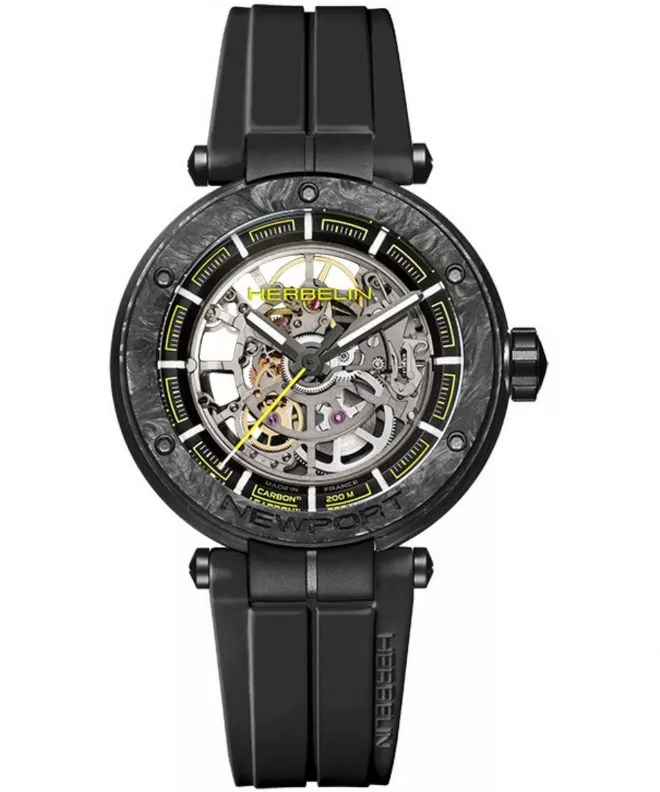 Hodinky pánske Herbelin Newport Carbon Skeleton Titanium Automatic Limited Edition 1888SQCTN14CA