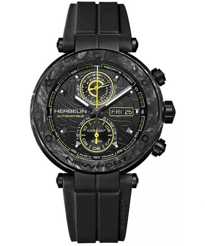 Hodinky pánske Herbelin Newport Carbon Titanium Automatic Chronograph Limited Edition 288CTN14CA
