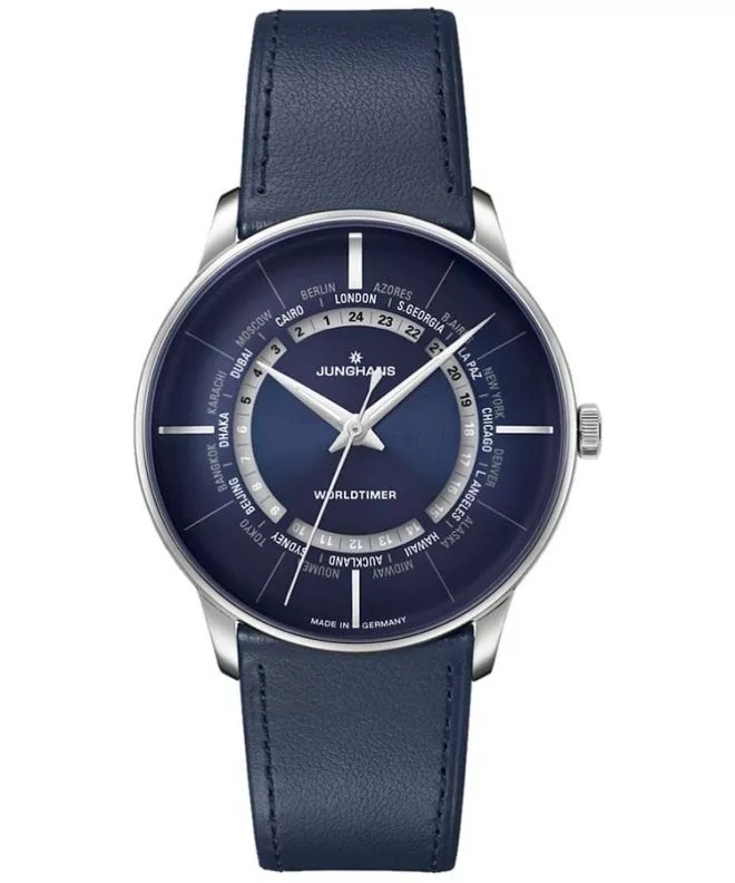 Hodinky pánske Junghans Meister Worldtimer Automatic 027/3010.01