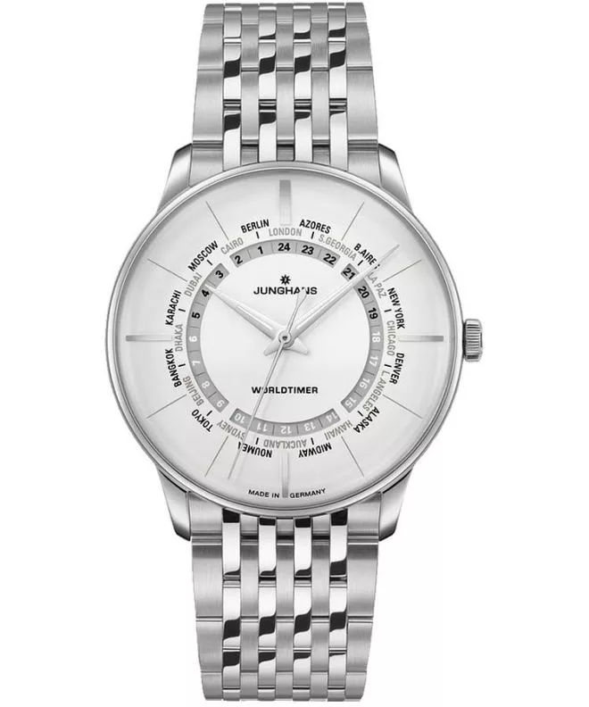 Hodinky pánske Junghans Meister Worldtimer Automatic 027/3011.45