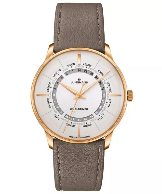 Hodinky pánske Junghans Meister Worldtimer Automatic 027/5012.01
