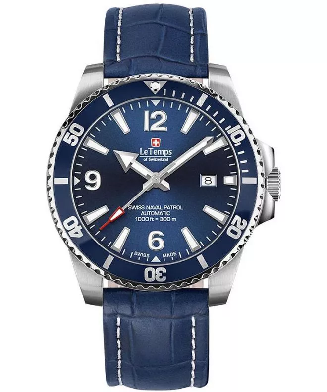 Hodinky pánske Le Temps Swiss Naval Patrol Automatic LT1045.03BL13