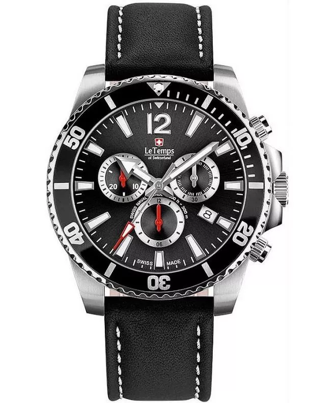 Hodinky pánske Le Temps Swiss Naval Patrol Chrono LT1044.01BL11