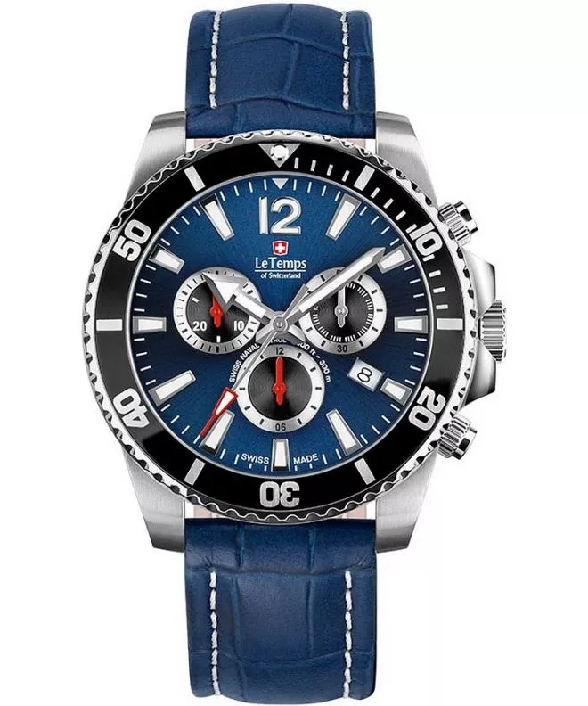 Hodinky pánske Le Temps Swiss Naval Patrol Chrono LT1044.13BL13