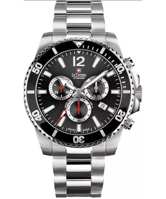 Hodinky pánske Le Temps Swiss Naval Patrol Chronograph LT1044.01BS01
