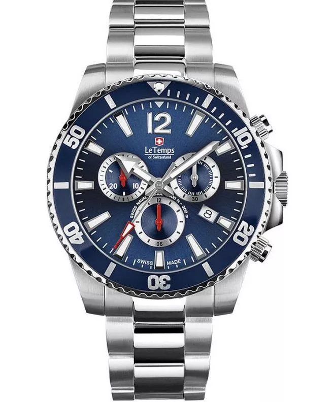 Hodinky pánske Le Temps Swiss Naval Patrol Chronograph LT1044.03BS01