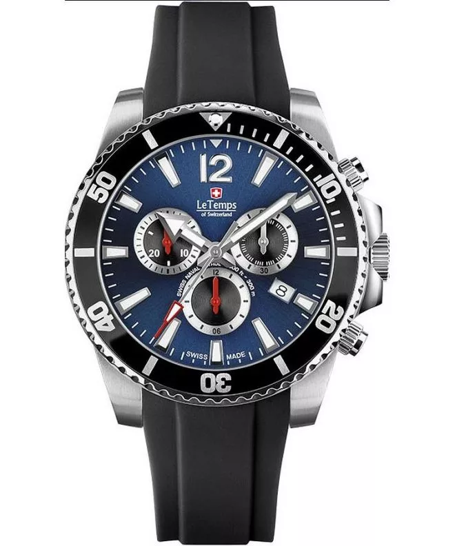 Hodinky pánske Le Temps Swiss Naval Patrol Chronograph LT1044.13BR01