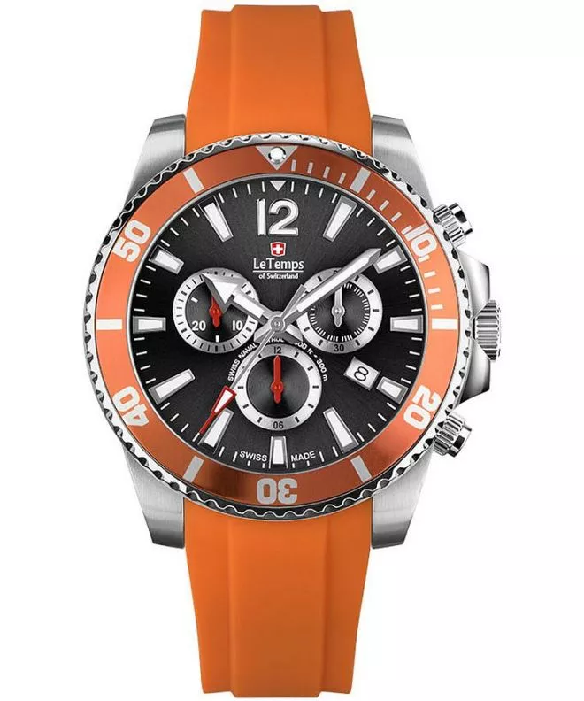 Hodinky pánske Le Temps Swiss Naval Patrol Chronograph LT1044.14BR05