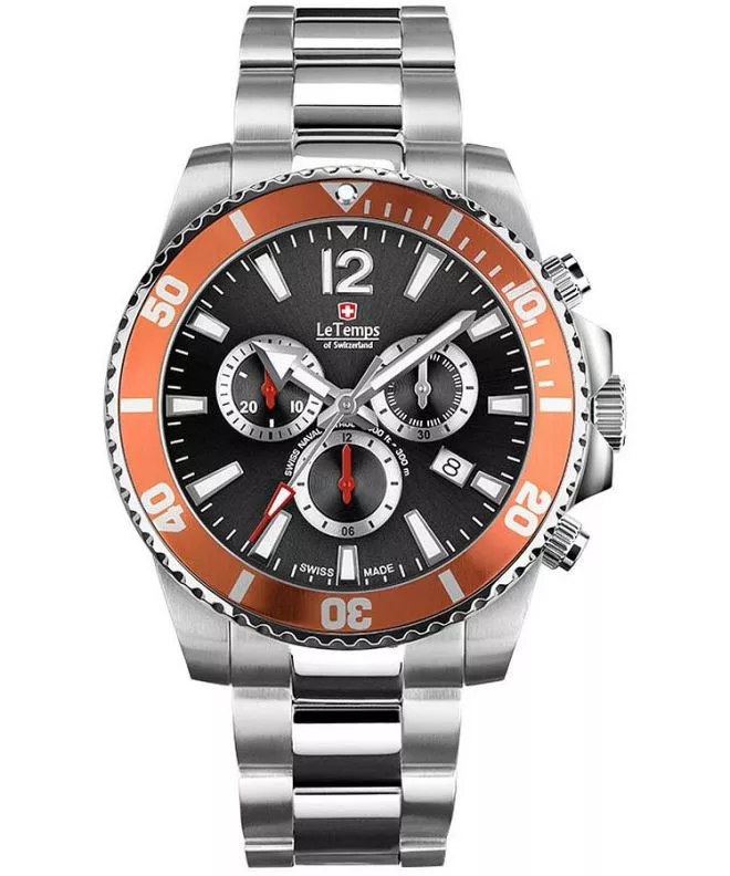 Hodinky pánske Le Temps Swiss Naval Patrol Chronograph LT1044.14BS01