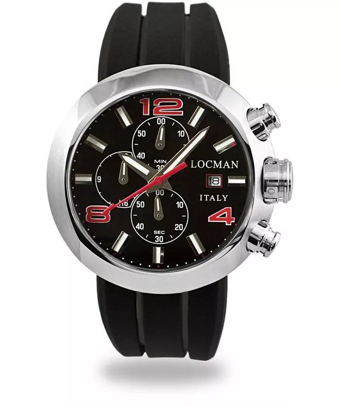 Hodinky Pánske Locman Tondo Chronograph 042000BKNRD0SIK-R-K