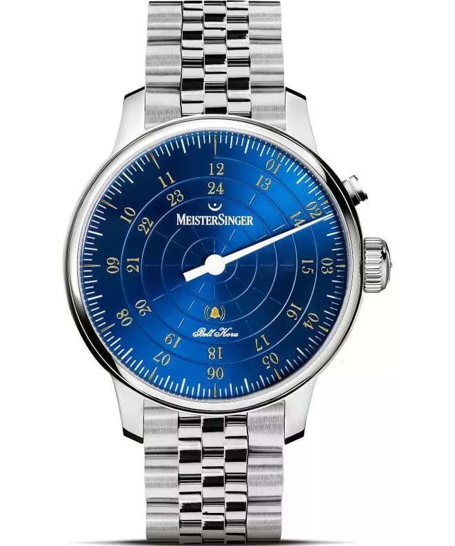Hodinky pánske Meistersinger Bell Hora Medium Blue with Gold BHO918G_MGB20