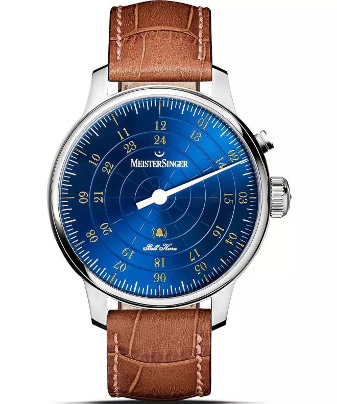 Hodinky pánske Meistersinger Bell Hora Medium Blue with Gold BHO918G_SG03