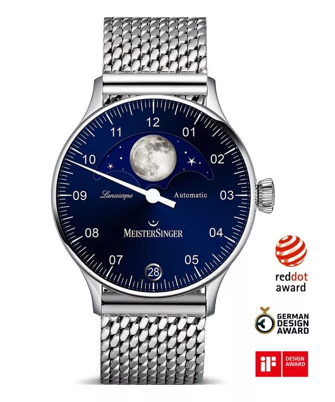 Hodinky Pánske Meistersinger Lunascope Automatic LS908_MIL20