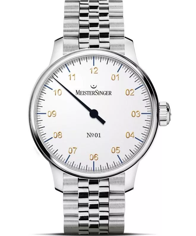 Hodinky pánske Meistersinger N°01 White AM3301G_MGB20