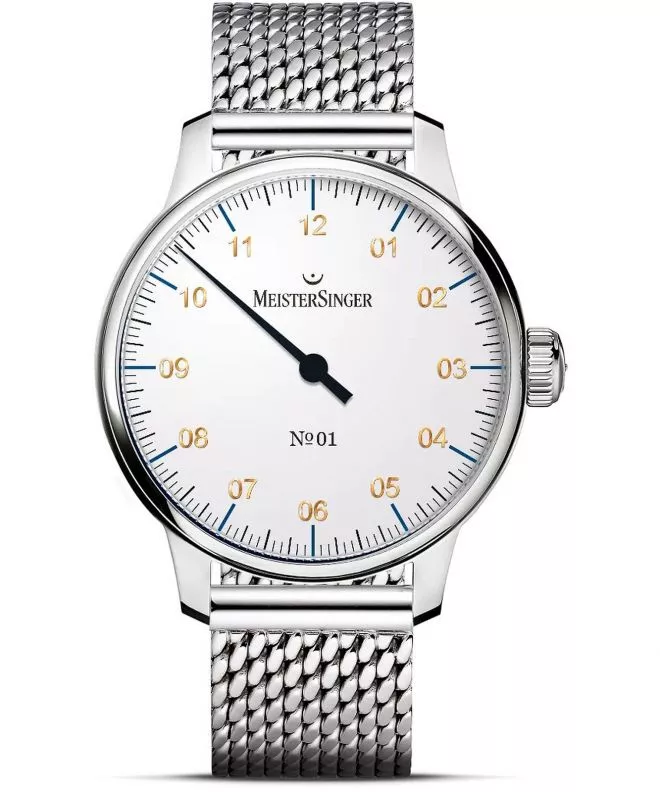 Hodinky pánske Meistersinger N°01 White AM3301G_MIL20